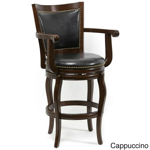 Cheap ๐ Gracewood Hollow Zane 29-inch Memory Swivel Bar Stool Brown/cherry โค๏ธ - Image 6