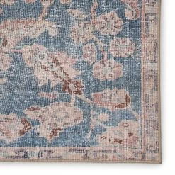 Outlet 🎉 Gracewood Hollow Carty Indoor/Outdoor Oriental Blue And Light Pink Area Rug 😍 -Gracewood Hollow shop Aiden Indoor Outdoor Oriental Blue Light Pink Area Rug 5