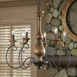 Brand new 💯 Gracewood Hollow Migjeni 6-light Rustic Black Chandelier 🛒