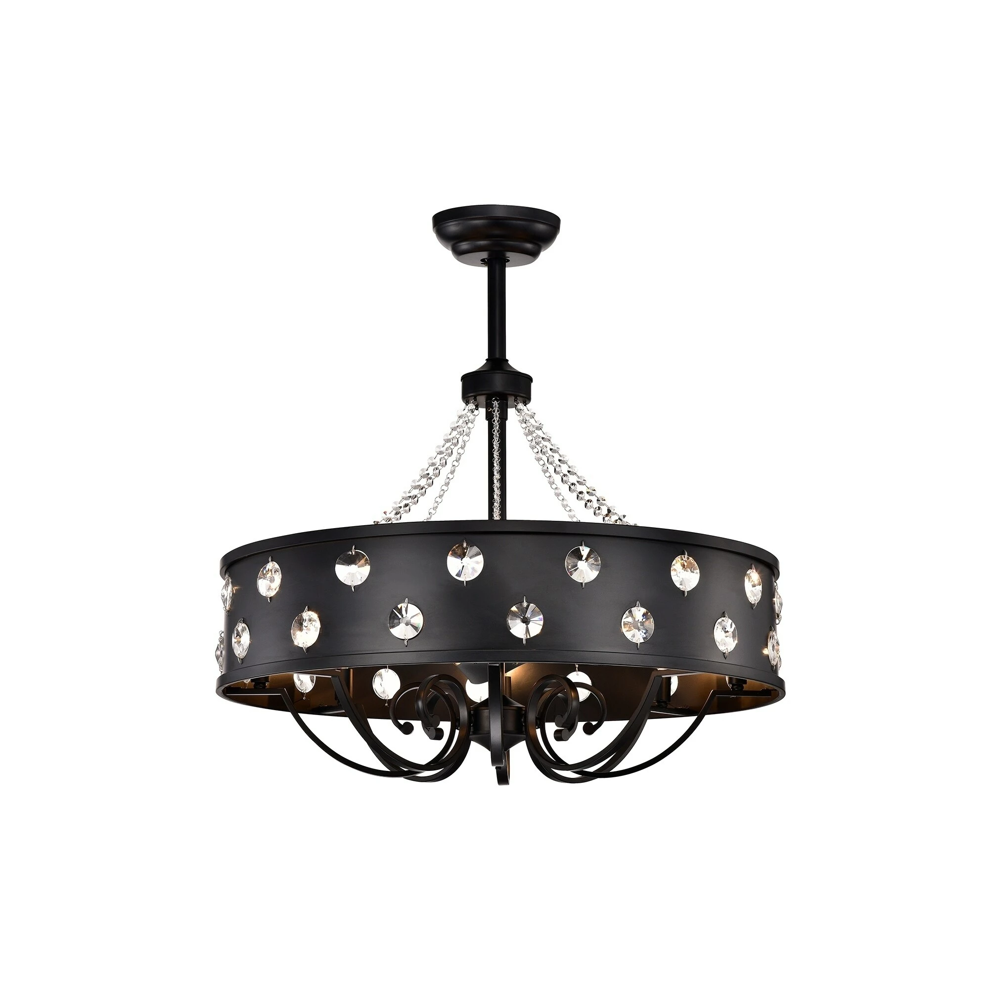 Brand new ⭐ Gracewood Hollow 31-inch Matte Black Ceiling Fan Crystal ⭐ 6 Brand new ⭐ Gracewood Hollow 31-inch Matte Black Ceiling Fan Crystal ⭐ - Image 4