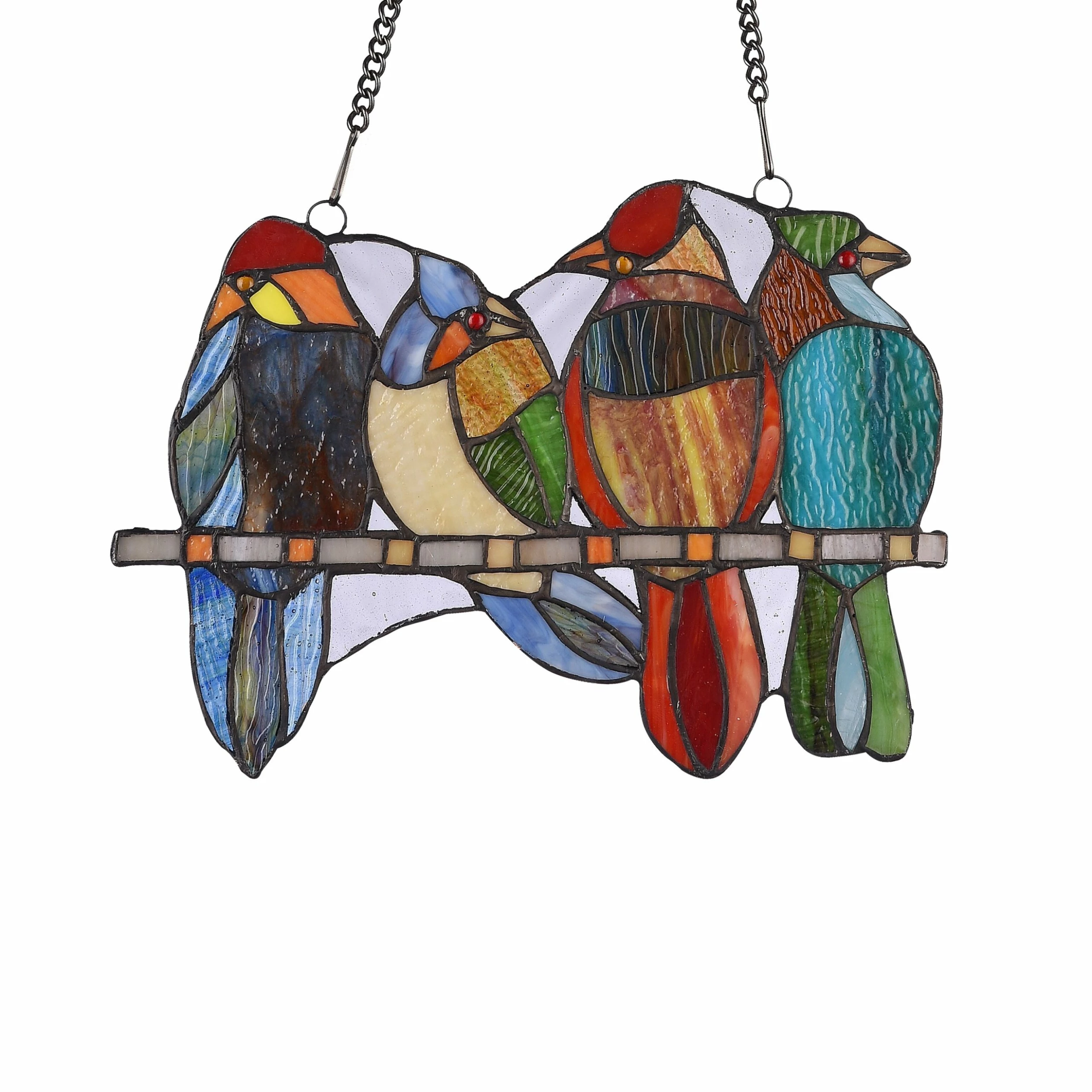 Promo โค๏ธ Gracewood Hollow Deffalah 73-piece Stained Glass Birds Window Suncatcher โ๏ธ - Image 2