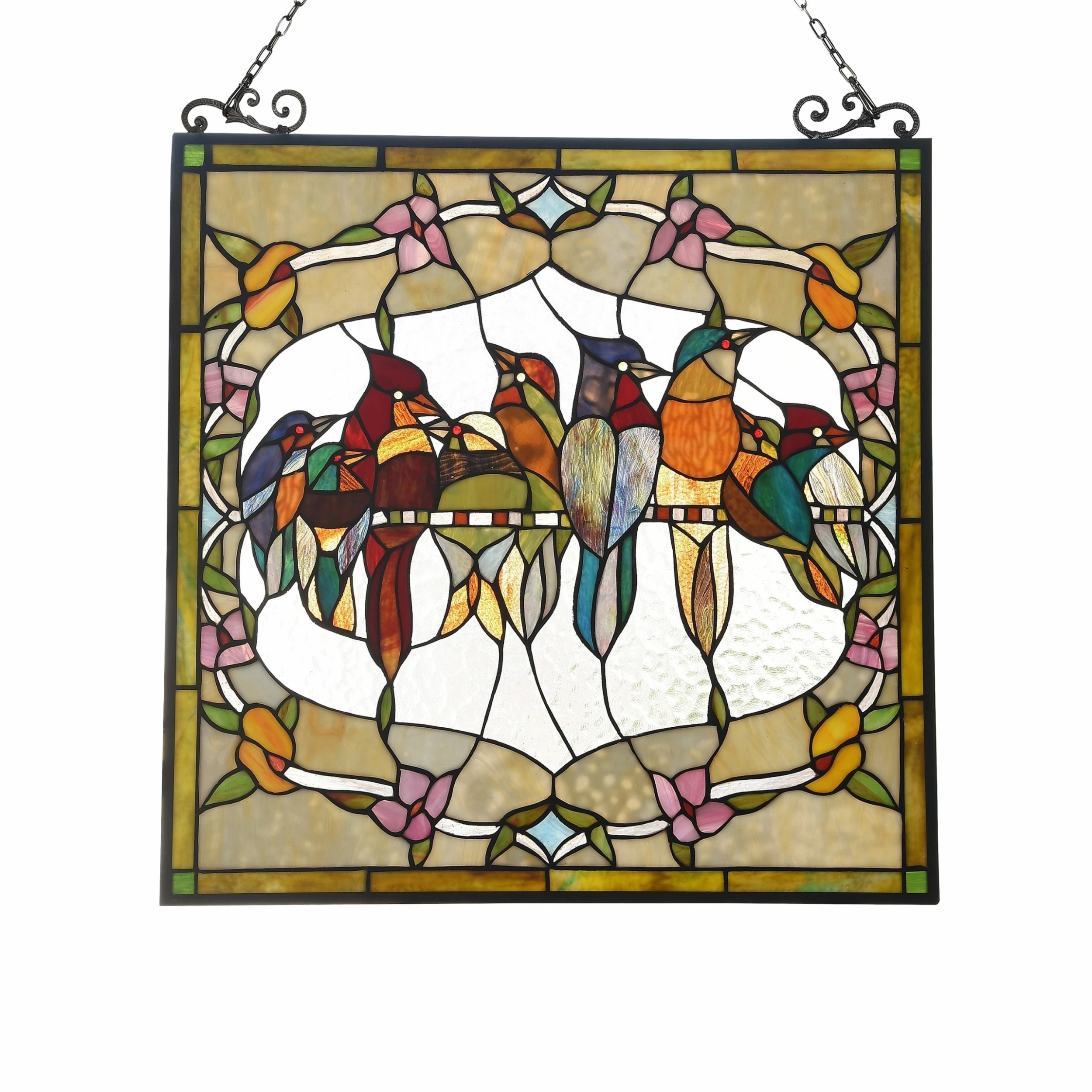 Hot Sale π Gracewood Hollow Deffalah Stained Glass Bird/Flower Window Panel Suncatcher 𧨠3 Hot Sale π Gracewood Hollow Deffalah Stained Glass Bird/Flower Window Panel Suncatcher π§¨