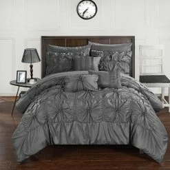 Best reviews of ✔️ Gracewood Hollow Redshirt Charcoal 10-piece Bed In A Bag Comforter Set ⭐