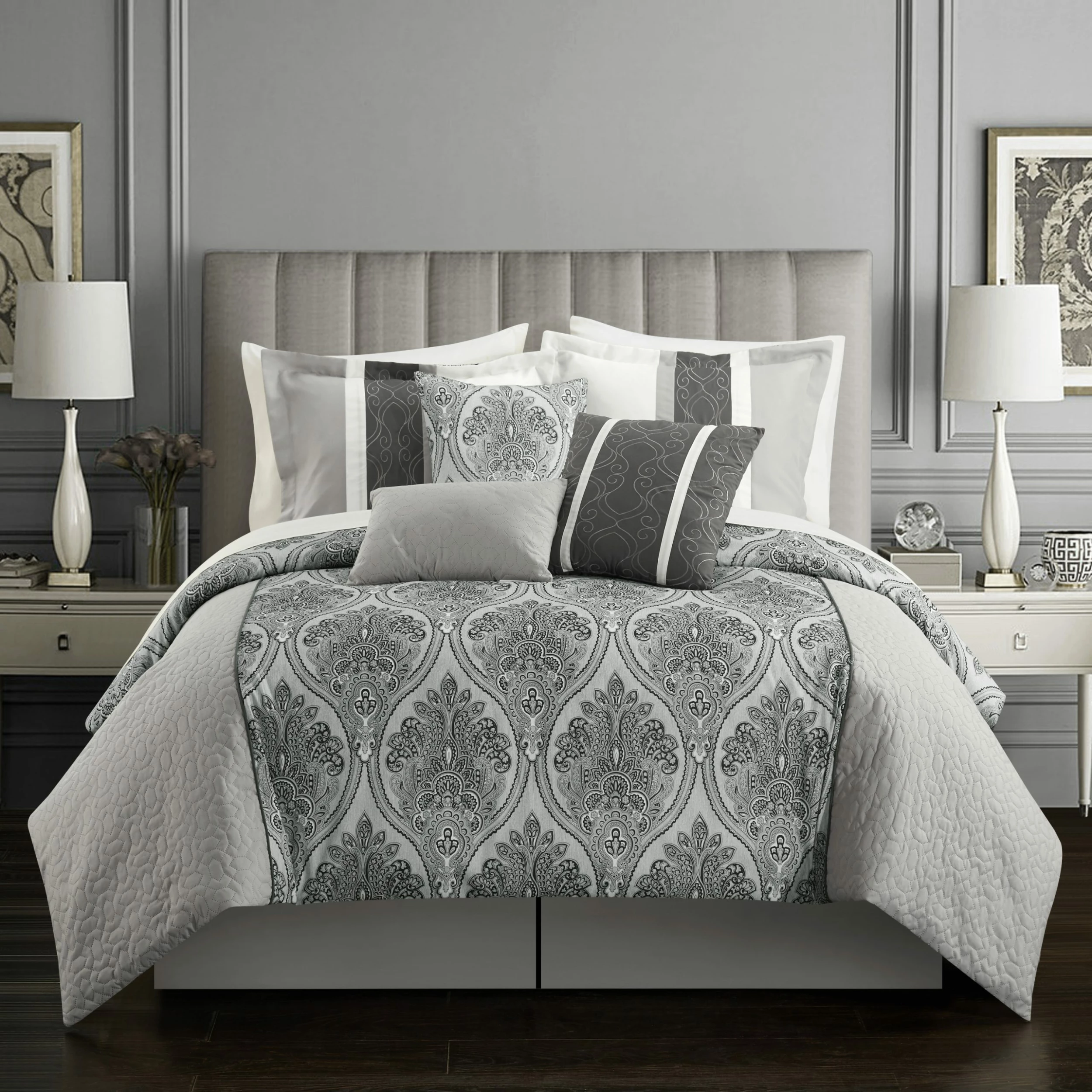 Deals โ Gracewood Hollow Hosseini 7-piece Reversible Comforter Set Navy ๐งจ 4 Deals โ Gracewood Hollow Hosseini 7-piece Reversible Comforter Set Navy ๐งจ - Image 2