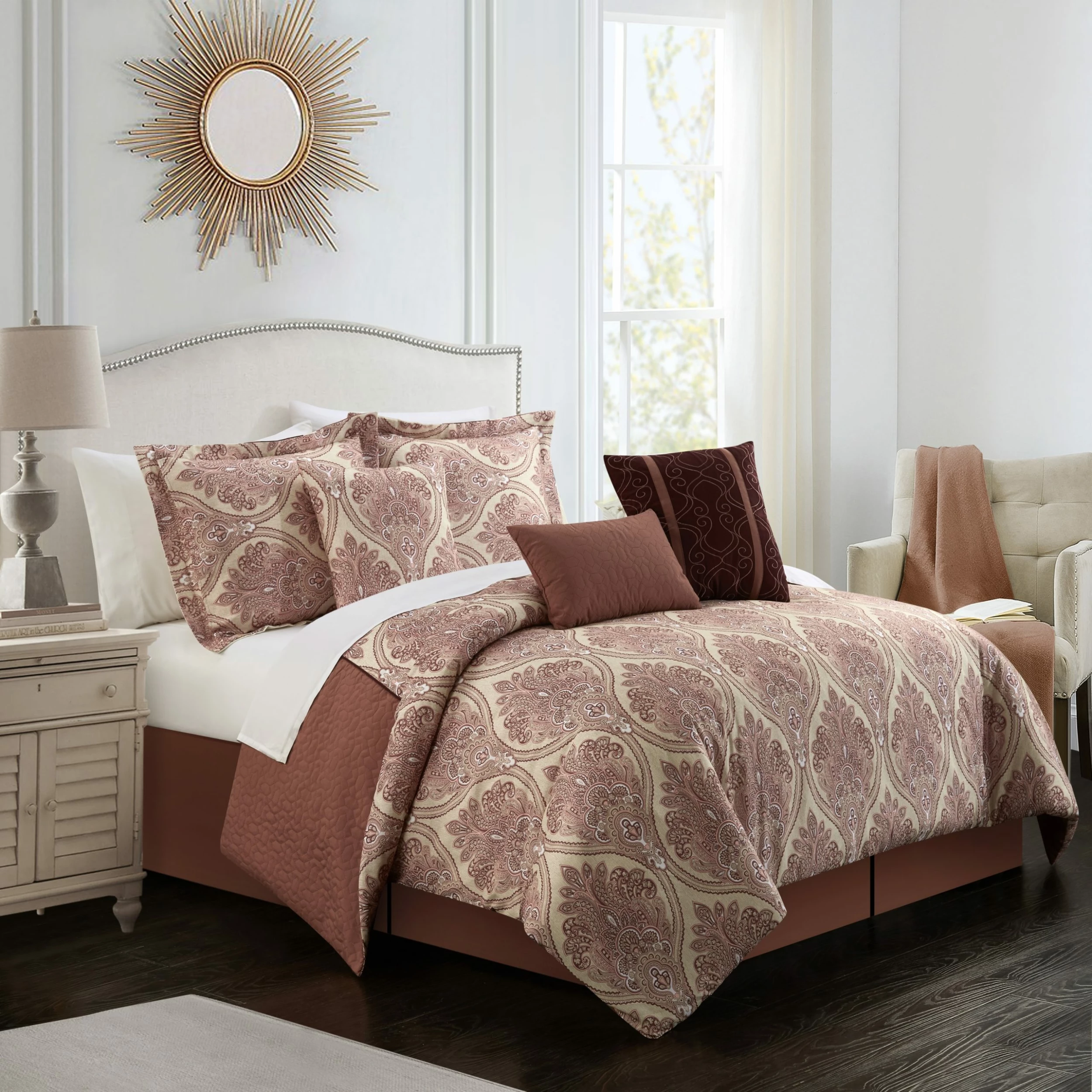 Deals โ Gracewood Hollow Hosseini 7-piece Reversible Comforter Set Navy ๐งจ 6 Deals โ Gracewood Hollow Hosseini 7-piece Reversible Comforter Set Navy ๐งจ - Image 4
