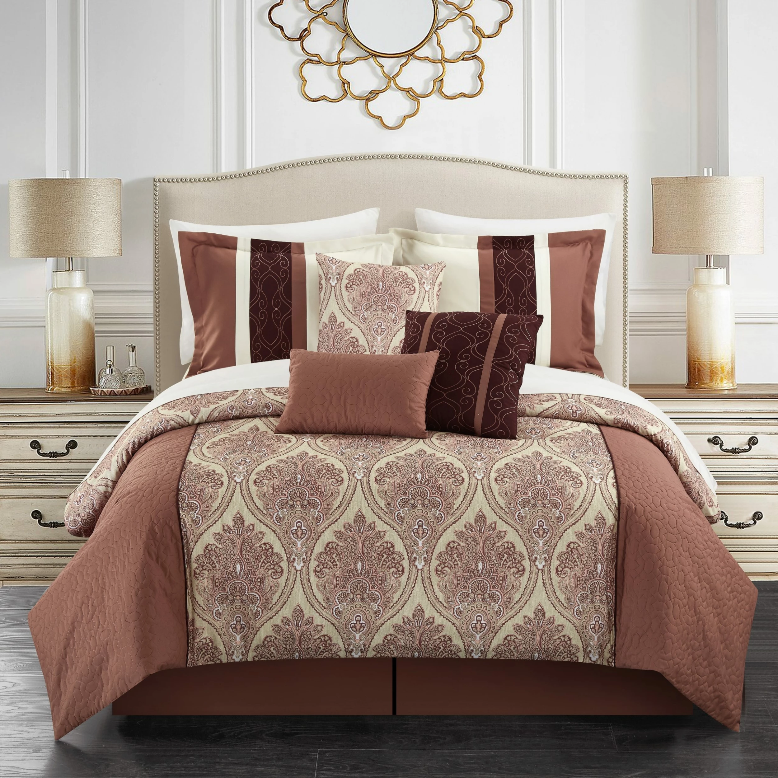 Deals โ Gracewood Hollow Hosseini 7-piece Reversible Comforter Set Navy ๐งจ 3 Deals โ Gracewood Hollow Hosseini 7-piece Reversible Comforter Set Navy ๐งจ