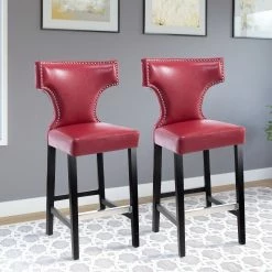 Flash Sale ๐ฅ Gracewood Hollow Orbelyan Bar-height Barstool With Metal Studs (Set Of 2) White โ๏ธ 14 Flash Sale ๐ฅ Gracewood Hollow Orbelyan Bar-height Barstool With Metal Studs (Set Of 2) White โ๏ธ -Gracewood Hollow shop CorLiving Kings Bar Height Barstool with Metal Studs Set of 2 5f547fd9 945e 4a51 a4be 7f59bf45079f