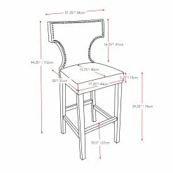 Flash Sale ๐ฅ Gracewood Hollow Orbelyan Bar-height Barstool With Metal Studs (Set Of 2) White โ๏ธ 21 Flash Sale ๐ฅ Gracewood Hollow Orbelyan Bar-height Barstool With Metal Studs (Set Of 2) White โ๏ธ -Gracewood Hollow shop CorLiving Kings Bar Height Barstool with Metal Studs Set of 2 62720149 f7fc 46db b8cc 791549c0d735