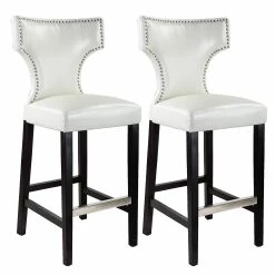 Flash Sale ๐ฅ Gracewood Hollow Orbelyan Bar-height Barstool With Metal Studs (Set Of 2) White โ๏ธ 15 Flash Sale ๐ฅ Gracewood Hollow Orbelyan Bar-height Barstool With Metal Studs (Set Of 2) White โ๏ธ -Gracewood Hollow shop CorLiving Kings Bar Height Barstool with Metal Studs Set of 2 e1c87642 d71c 4740 9355 17c44805cb88