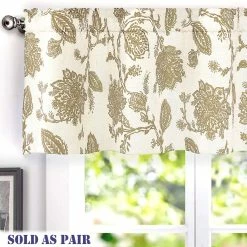 Cheap 🥰 Gracewood Hollow Kapil Floral Blackout Lined Thermal Insulated Window Valance Pair Red 👏