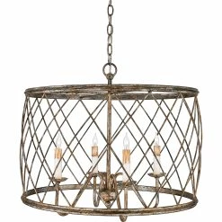 Discount 😀 Gracewood Hollow Anhaght 4-light Silver Leaf Pendant 👏