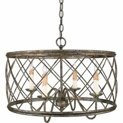 Cheapest 🎁 Gracewood Hollow Anhaght 4-light Century Silver Leaf Light Pendant - Century Silver Leaf 🎁