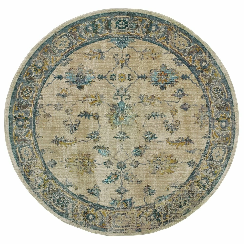 Brand new โ Gracewood Hollow Strete Faded Traditional Ivory/ Blue Rug Cream/blue ๐ 10 Brand new โ Gracewood Hollow Strete Faded Traditional Ivory/ Blue Rug Cream/blue ๐ - Image 8