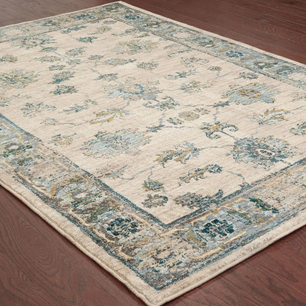 Brand new โ Gracewood Hollow Strete Faded Traditional Ivory/ Blue Rug Cream/blue ๐ 9 Brand new โ Gracewood Hollow Strete Faded Traditional Ivory/ Blue Rug Cream/blue ๐ - Image 7