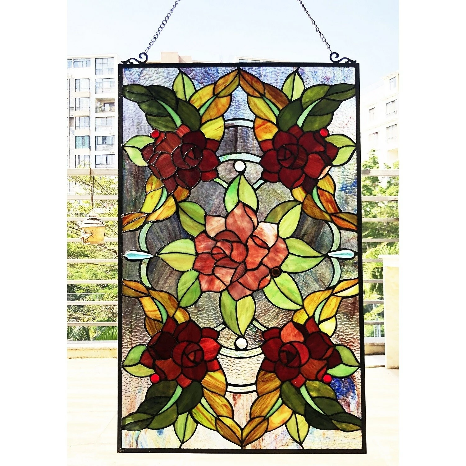 Discount โค๏ธ Gracewood Hollow Brugge Glass Window Panel/Suncatcher With Floral Embellishments ๐ฏ 3 Discount โค๏ธ Gracewood Hollow Brugge Glass Window Panel/Suncatcher With Floral Embellishments ๐ฏ