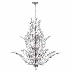 New 🧨 Gracewood Hollow Abega 18-light Chrome/ Crystal Chandelier ⌛