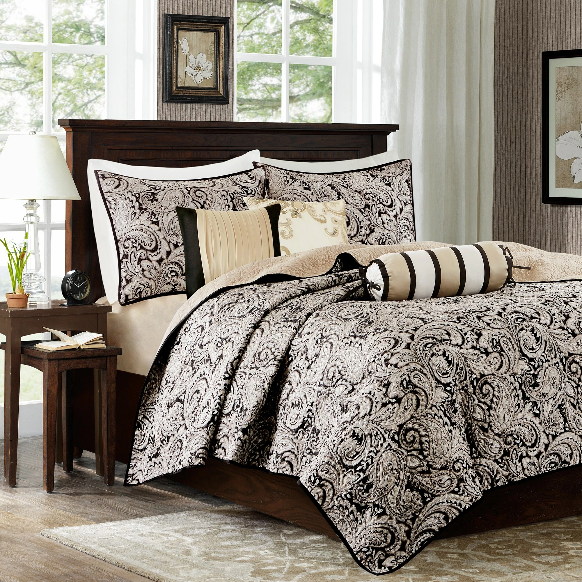 Hot Sale ⭐ Gracewood Hollow Abley Black Quilted Coverlet Set ✨ 7 Hot Sale ⭐ Gracewood Hollow Abley Black Quilted Coverlet Set ✨ - Image 5
