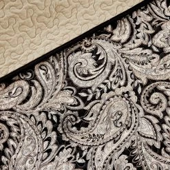 Alternative view of Hot Sale ⭐ Gracewood Hollow Abley Black Quilted Coverlet Set ✨