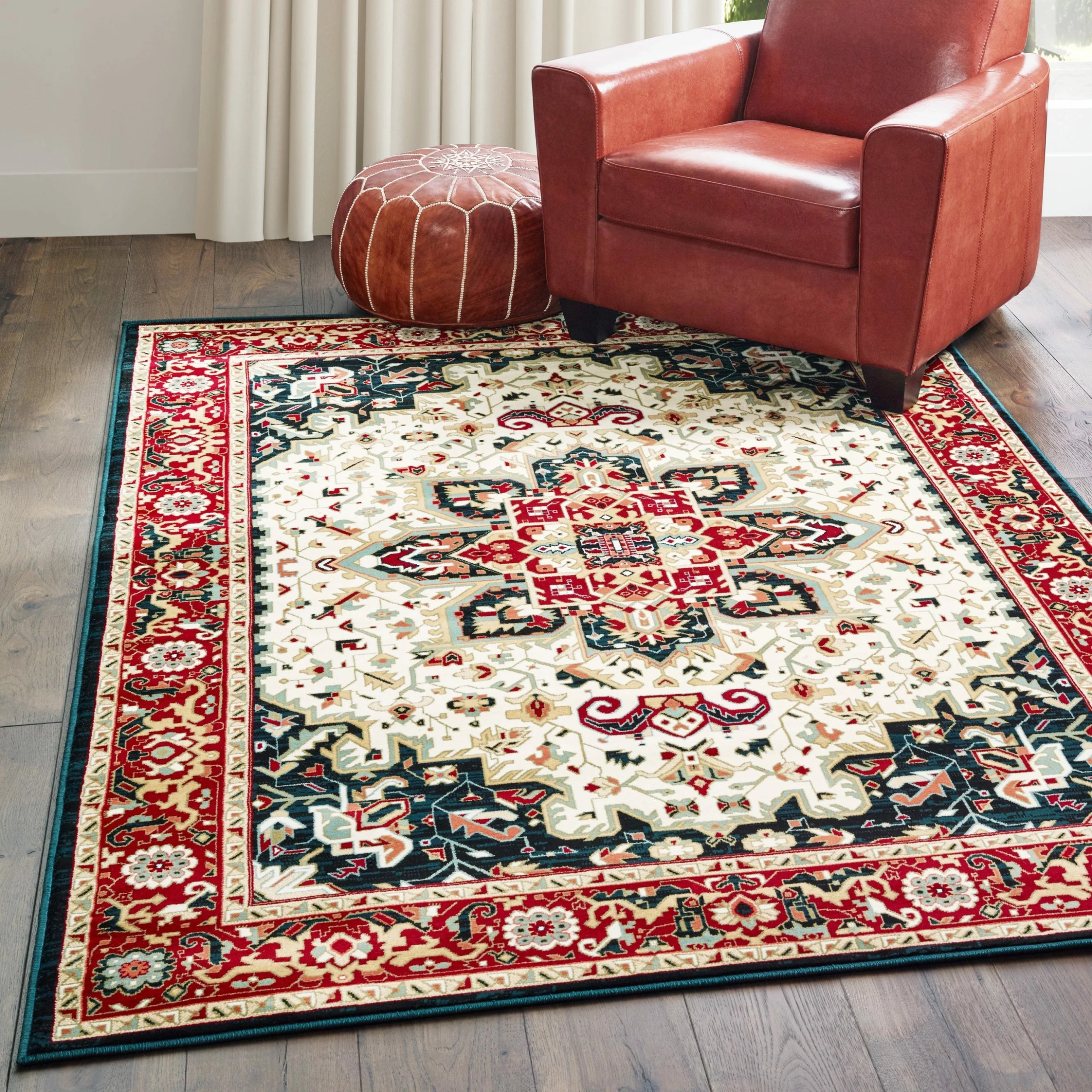 Hot Sale 🎁 Gracewood Hollow Adair Medallion Area Rug Red/cream ❤️ 13 Hot Sale 🎁 Gracewood Hollow Adair Medallion Area Rug Red/cream ❤️ - Image 11