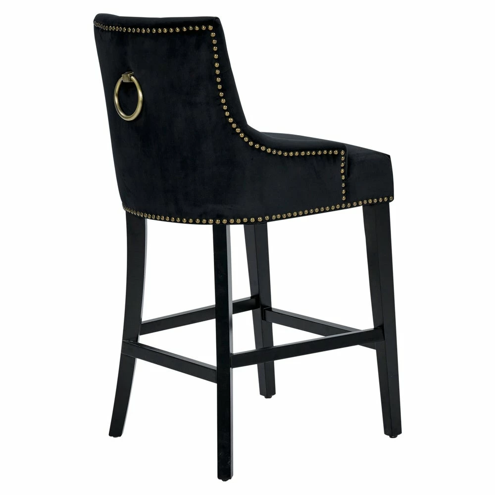 Best deal 😉 Gracewood Hollow Anandghan Button-tufted Velvet-upholstered Counter Stool Navy 😀 - Image 8
