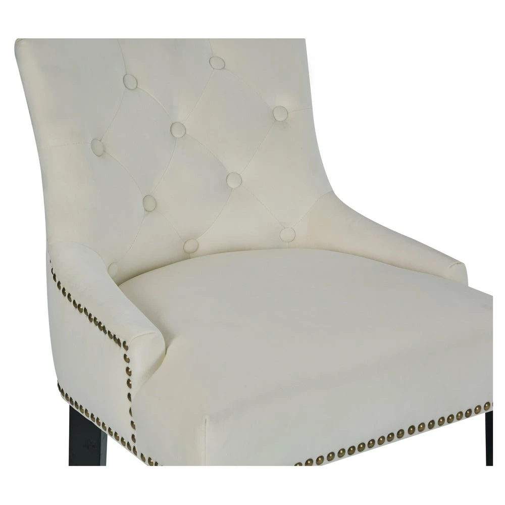 Best deal 😉 Gracewood Hollow Anandghan Button-tufted Velvet-upholstered Counter Stool Navy 😀 - Image 5