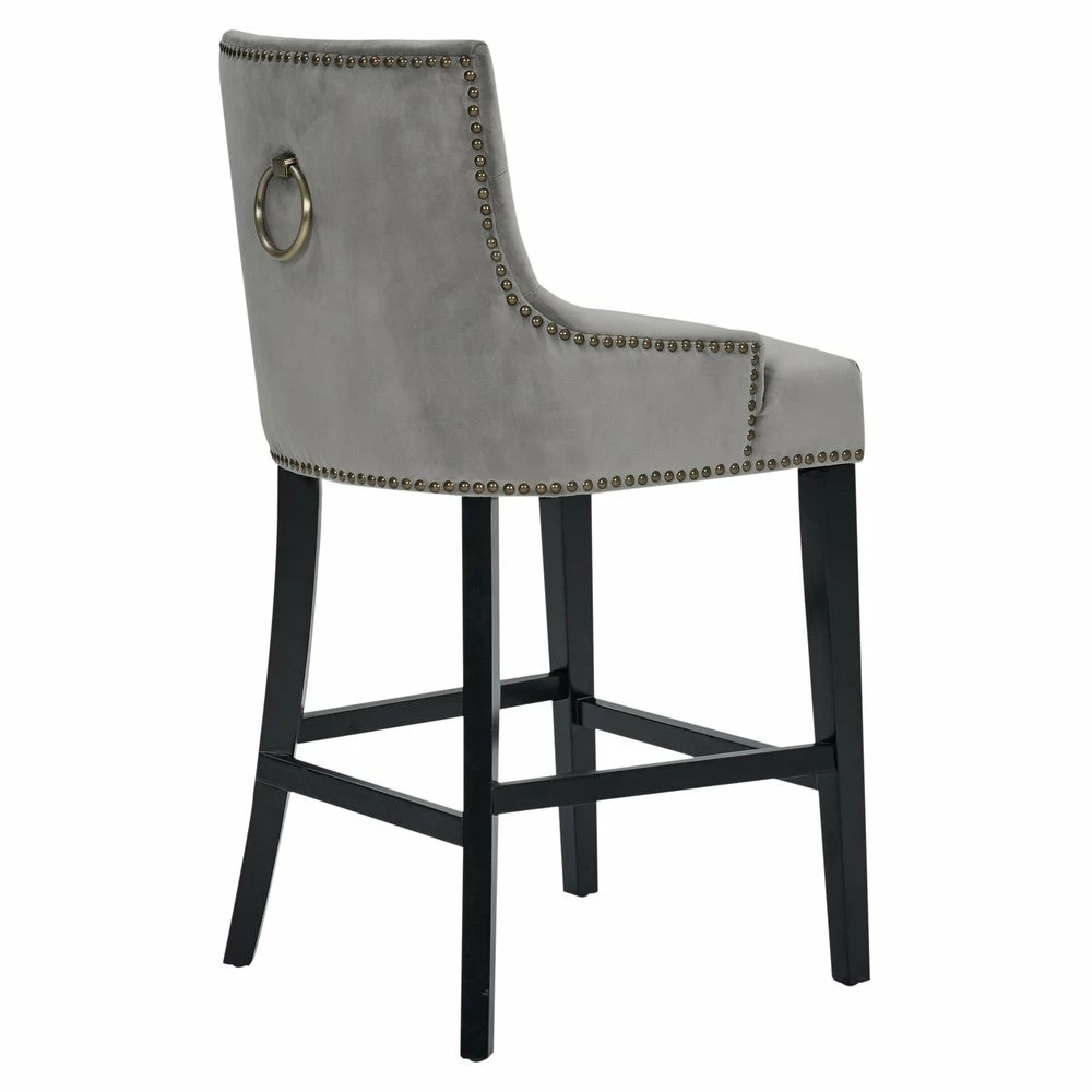Best deal 😉 Gracewood Hollow Anandghan Button-tufted Velvet-upholstered Counter Stool Navy 😀 - Image 15
