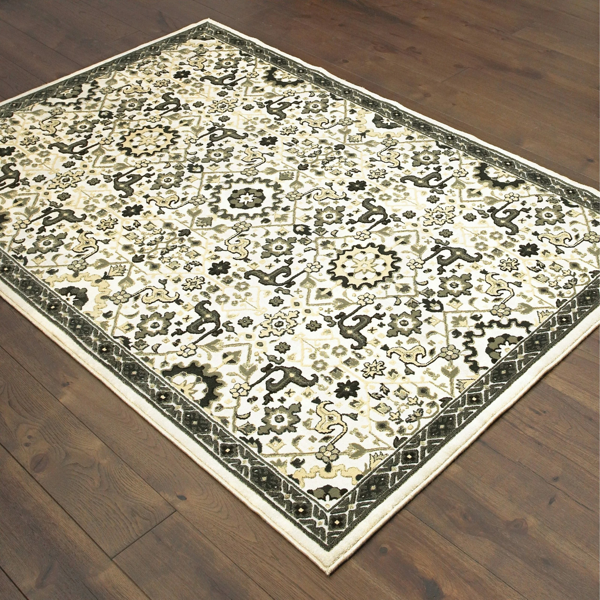 Buy 😀 Gracewood Hollow Anetsi Textured Traditional Ivory And Navy Area Rug Ivory/navy 🥰 6 Buy 😀 Gracewood Hollow Anetsi Textured Traditional Ivory And Navy Area Rug Ivory/navy 🥰 - Image 4