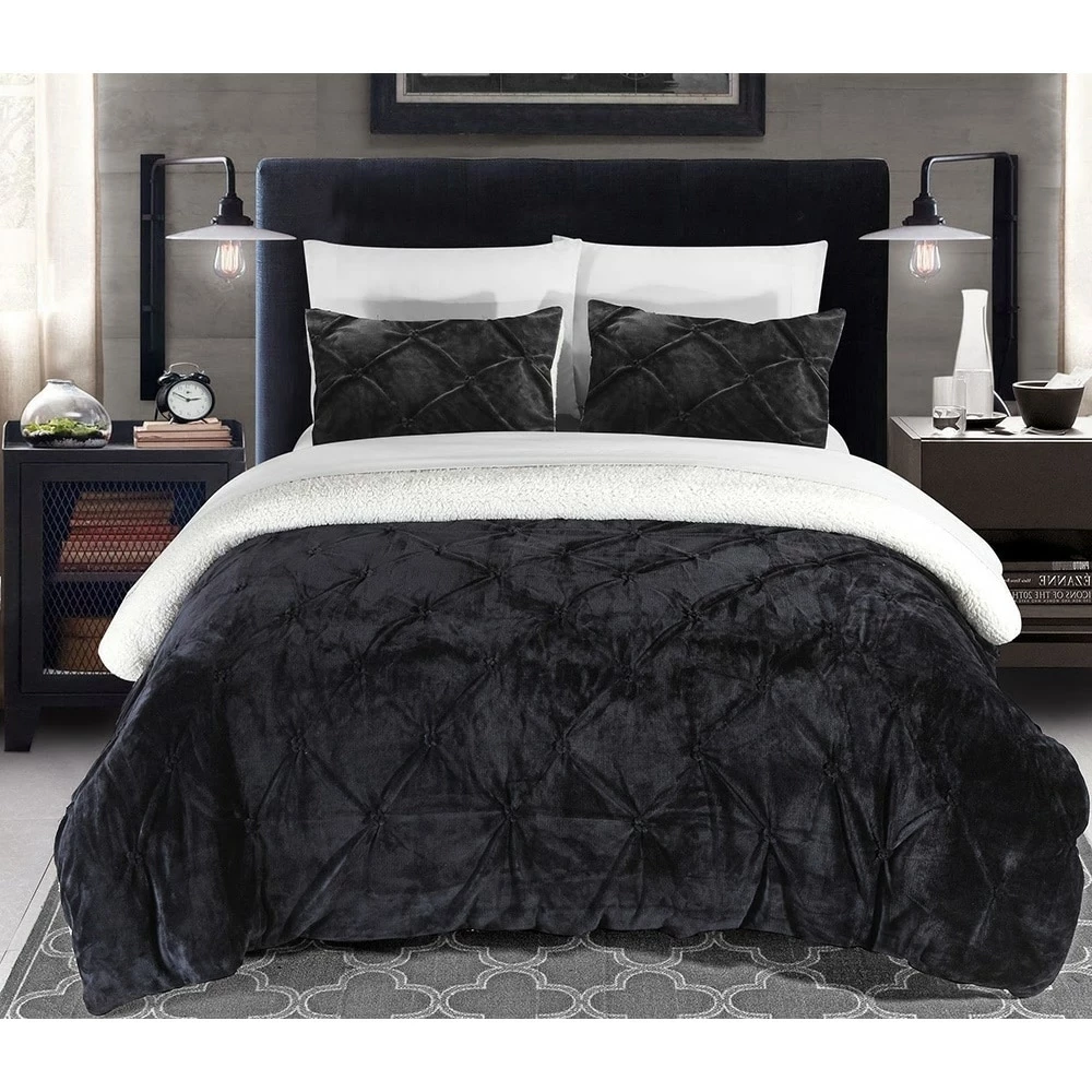 Budget 👍 Gracewood Hollow Audet Ruffled And Lined 3-piece Comforter Set Beige ❤️ - Image 2