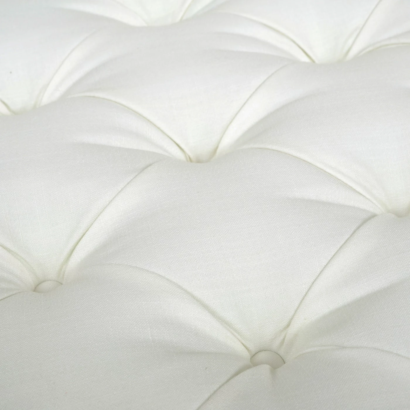 New 👍 Gracewood Hollow Baruti Tufted Cocktail Ottoman With Pleated 👗 Skirt Antique White 🌟 7 New 👍 Gracewood Hollow Baruti Tufted Cocktail Ottoman With Pleated 👗 Skirt Antique White 🌟 - Image 5