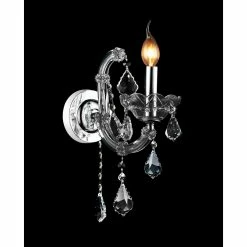 Promo 🔥 Gracewood Hollow Bazie 1-light Wall Sconce With Chrome Finish 🌟