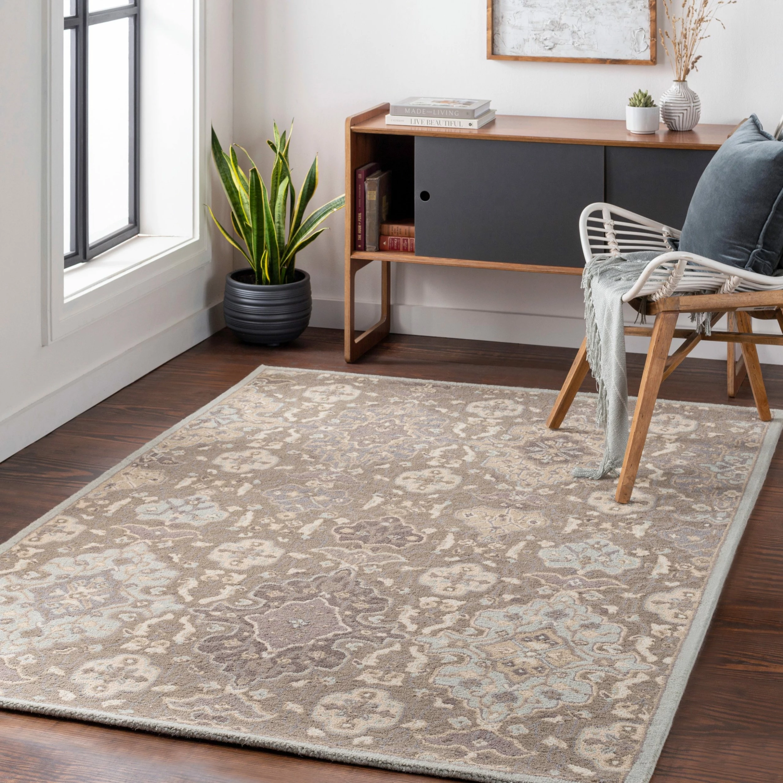 Cheap 🛒 Gracewood Hollow Beatty Hand-tufted Wool Area Rug Grey 🔔 7 Cheap 🛒 Gracewood Hollow Beatty Hand-tufted Wool Area Rug Grey 🔔 - Image 5