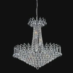 Brand new 🔔 Gracewood Hollow Belinga 22-light Crystal Chandelier With Chrome Finish 🔔