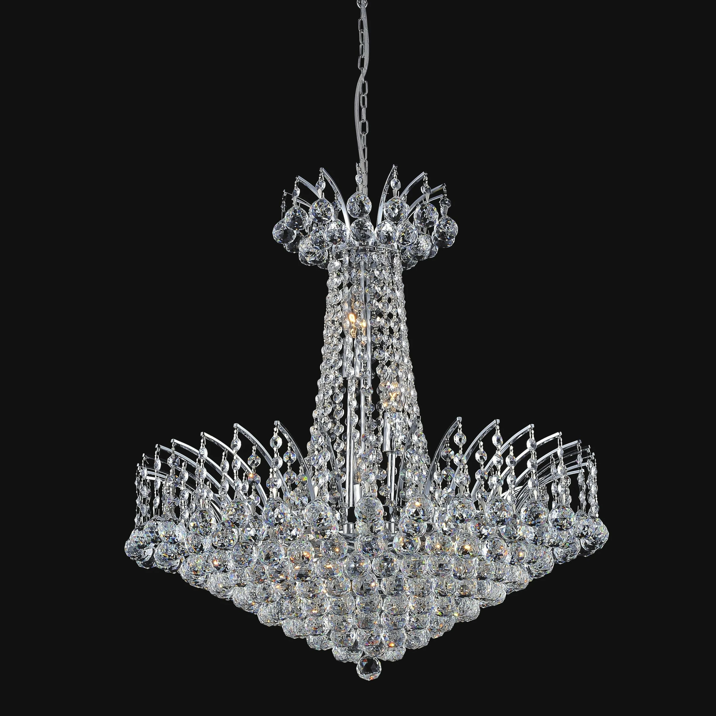 Brand new ๐ Gracewood Hollow Belinga 22-light Crystal Chandelier With Chrome Finish ๐