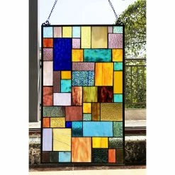 Cheap 🔔 Gracewood Hollow Cabico Glass Window Panel/Suncatcher With Geometric Accents ✨