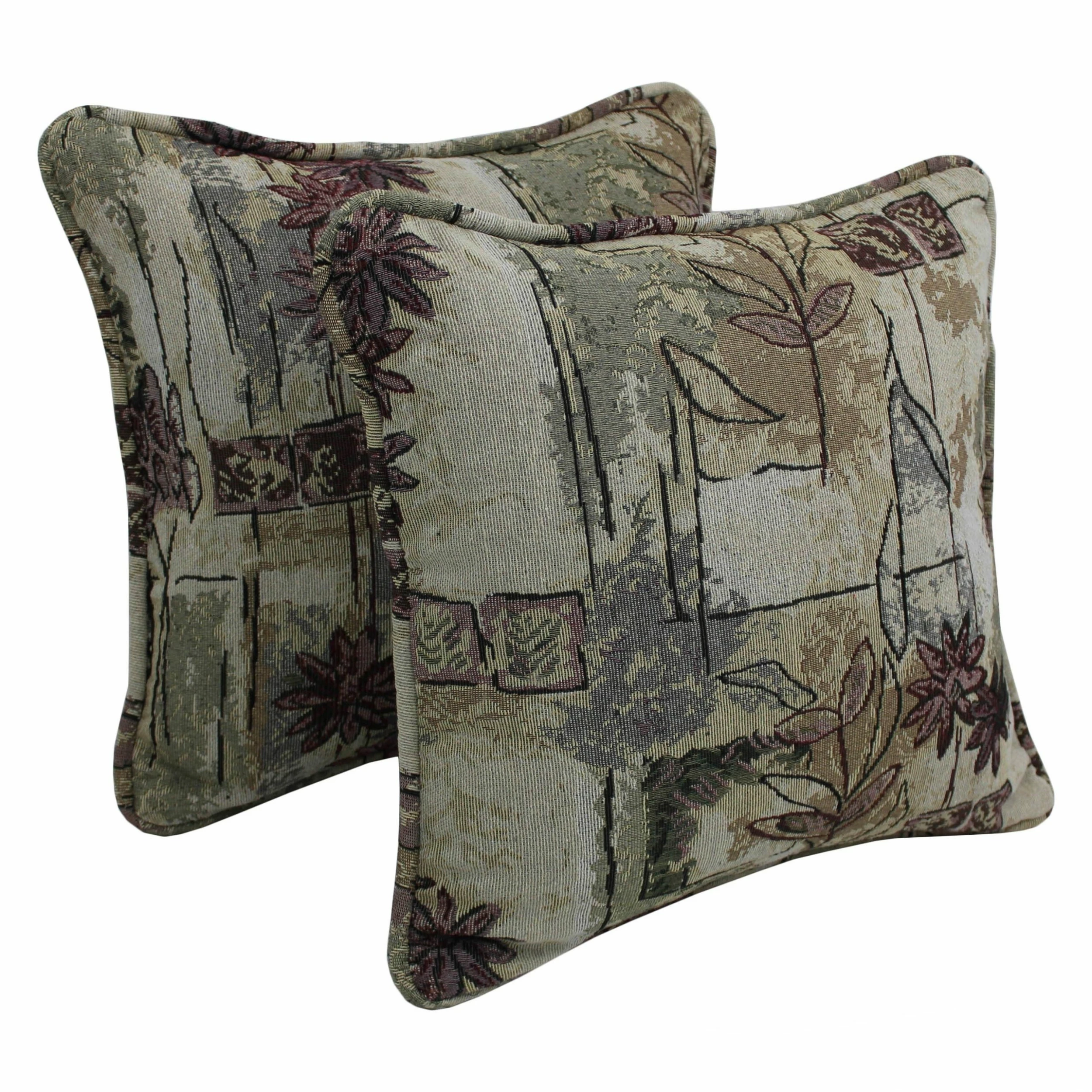 Budget 🔥 Gracewood Hollow Chaat Floral Corded Tapestry Pillows (Set Of 2) Japanese Garden 😍 - Image 3