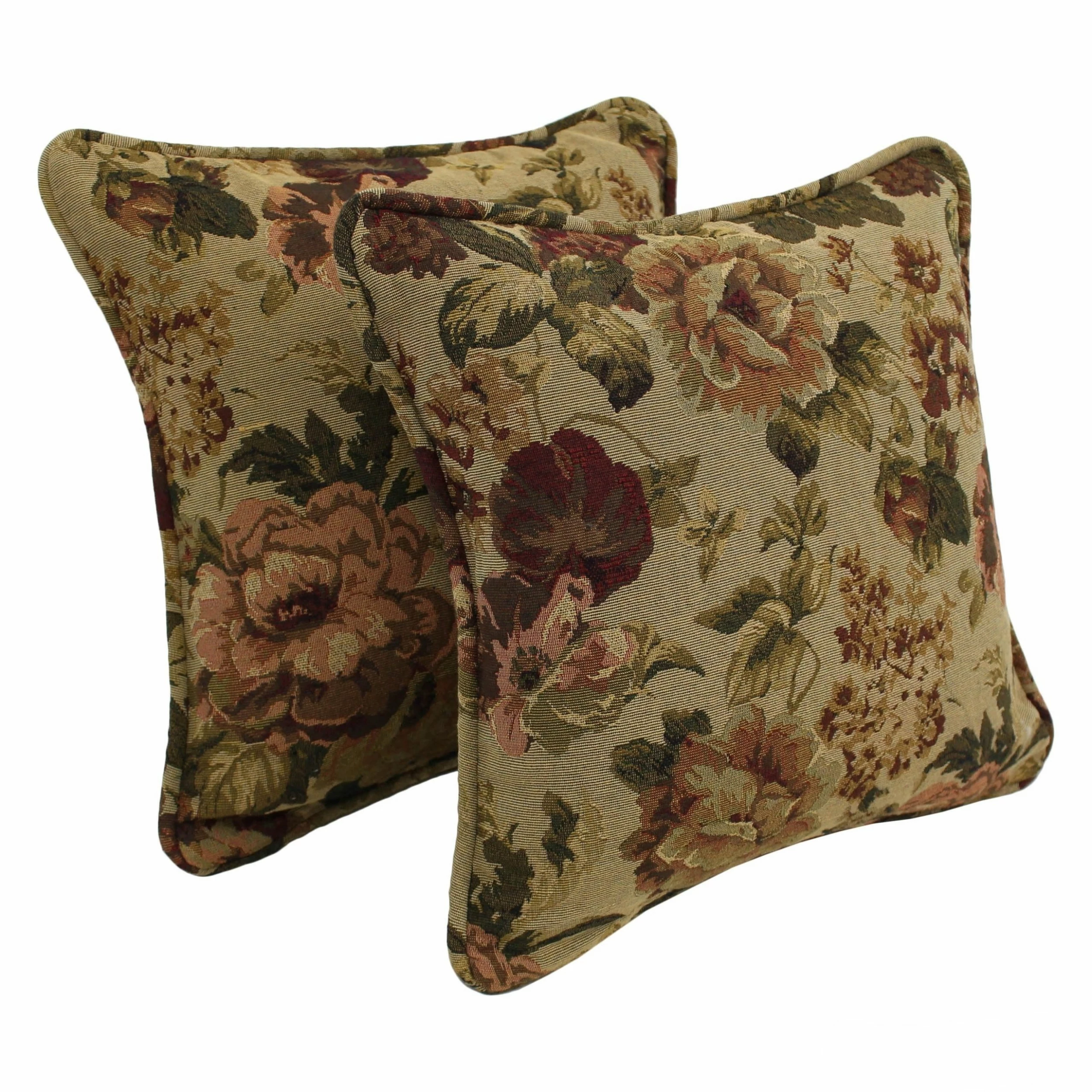 Budget 🔥 Gracewood Hollow Chaat Floral Corded Tapestry Pillows (Set Of 2) Japanese Garden 😍 - Image 5