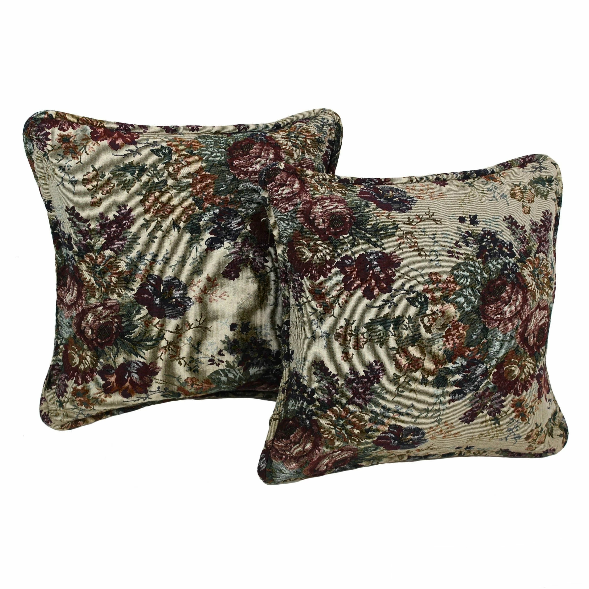 Budget 🔥 Gracewood Hollow Chaat Floral Corded Tapestry Pillows (Set Of 2) Japanese Garden 😍 - Image 2
