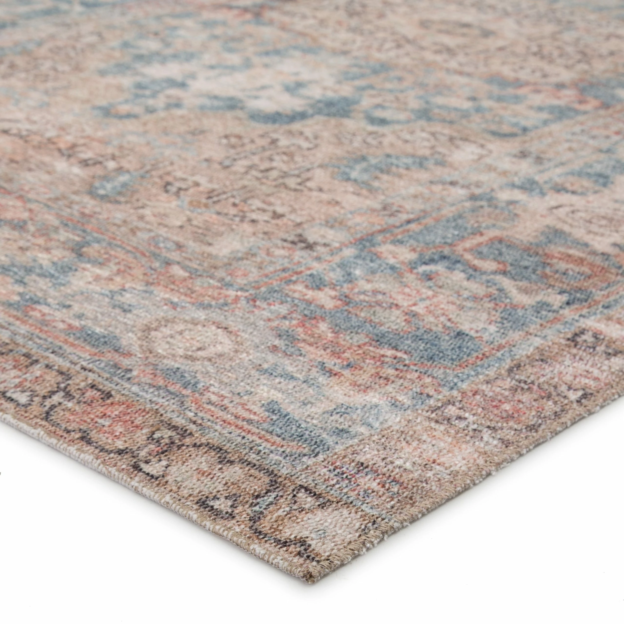 Outlet 👏 Machine Washable Gracewood Hollow Chambers Blue And Beige Medallion Area Rug 🥰 5 Outlet 👏 Machine Washable Gracewood Hollow Chambers Blue And Beige Medallion Area Rug 🥰 - Image 3