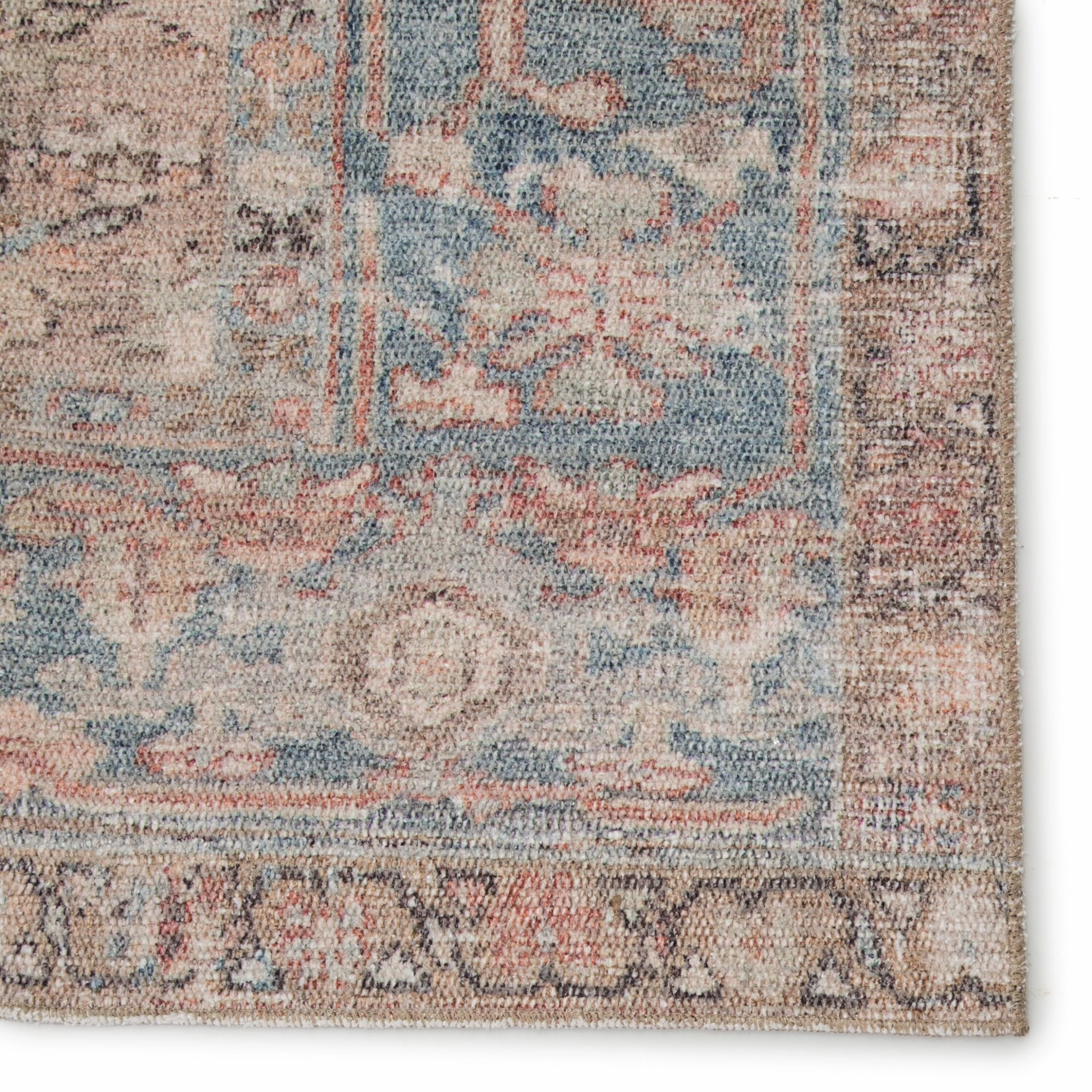 Outlet 👏 Machine Washable Gracewood Hollow Chambers Blue And Beige Medallion Area Rug 🥰 7 Outlet 👏 Machine Washable Gracewood Hollow Chambers Blue And Beige Medallion Area Rug 🥰 - Image 5