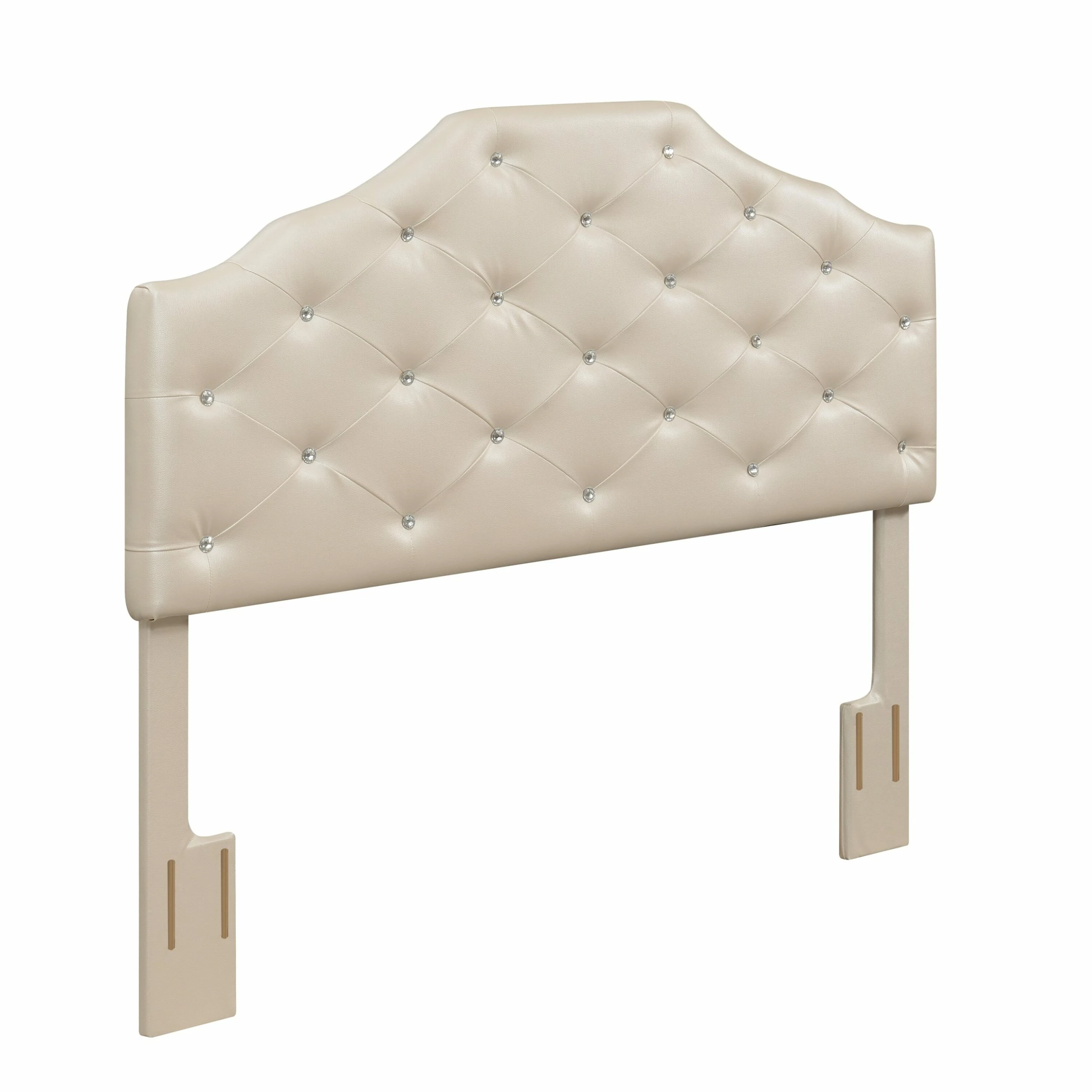 Best Sale 🤩 Gracewood Hollow Dayton Pearl Upholstered Queen Headboard 🎁 - Image 5