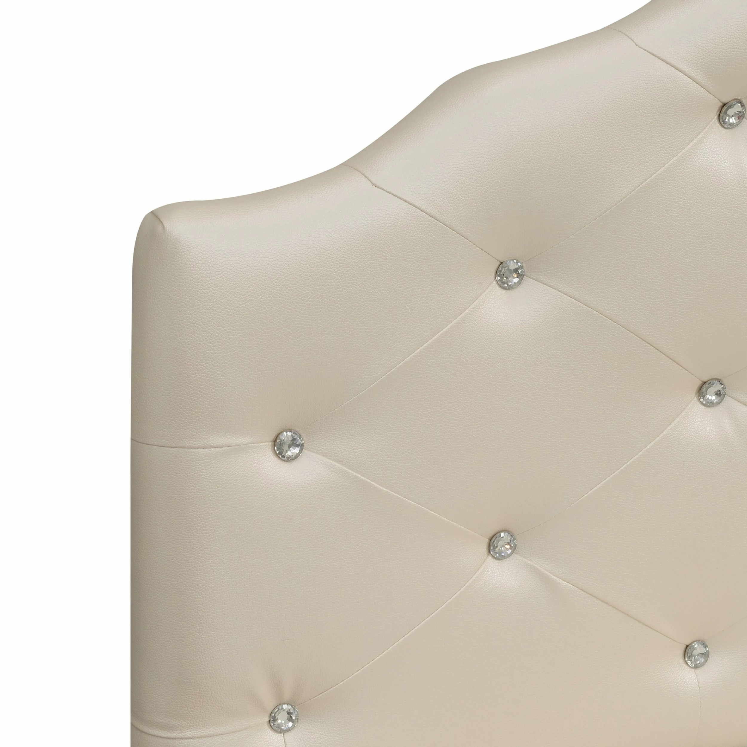 Best Sale 🤩 Gracewood Hollow Dayton Pearl Upholstered Queen Headboard 🎁 - Image 8