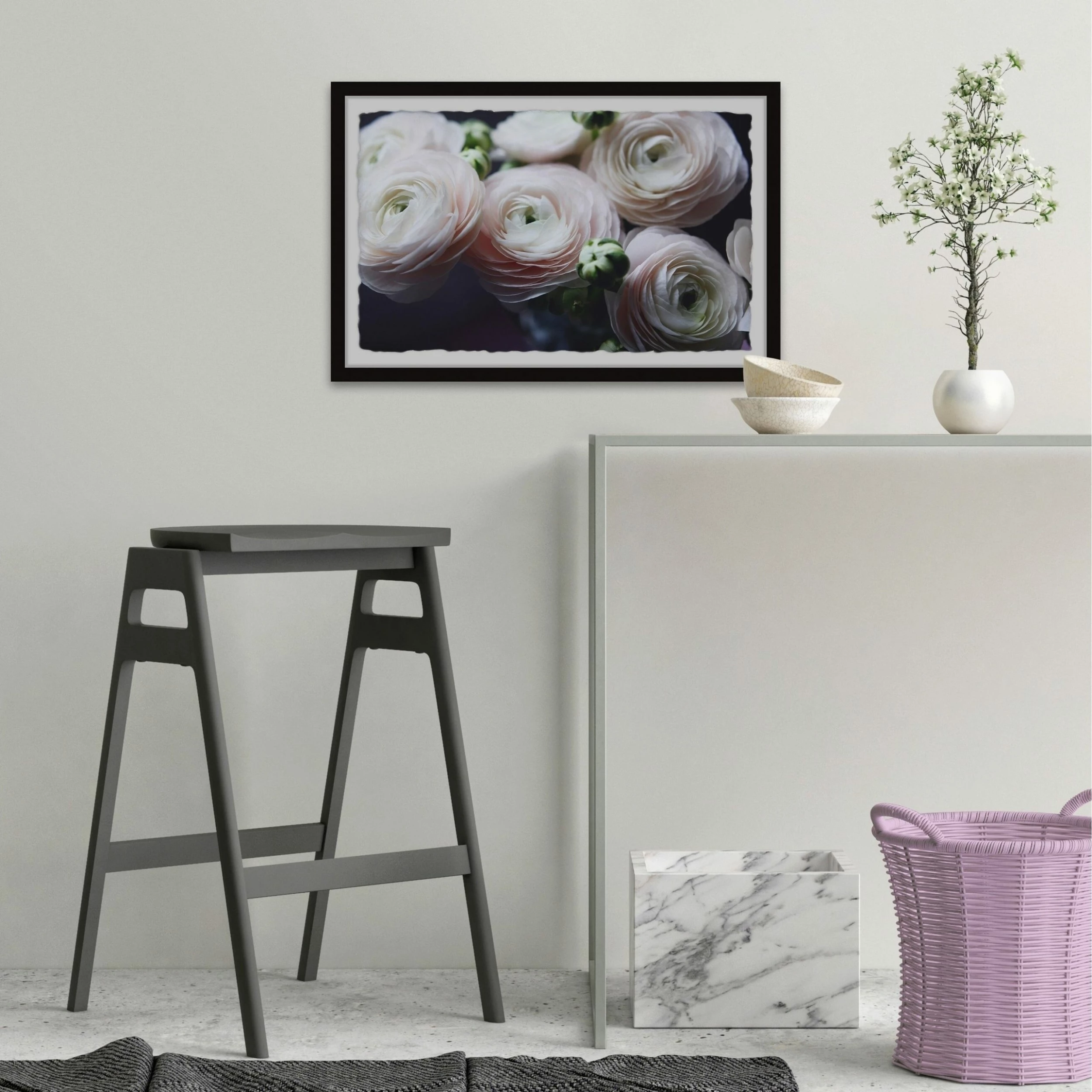 New ๐งจ Gracewood Hollow Delicate Rose Petals Framed Painting Print ๐ - Image 6