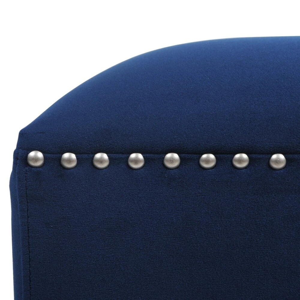 Deals 🎉 Gracewood Hollow Desai Art Deco Nailhead Ottoman Legion Blue 🎁 13 Deals 🎉 Gracewood Hollow Desai Art Deco Nailhead Ottoman Legion Blue 🎁 - Image 11