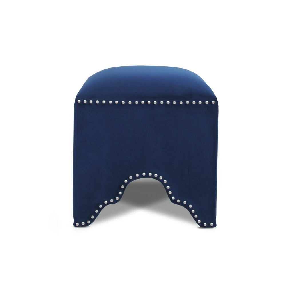 Deals 🎉 Gracewood Hollow Desai Art Deco Nailhead Ottoman Legion Blue 🎁 11 Deals 🎉 Gracewood Hollow Desai Art Deco Nailhead Ottoman Legion Blue 🎁 - Image 9