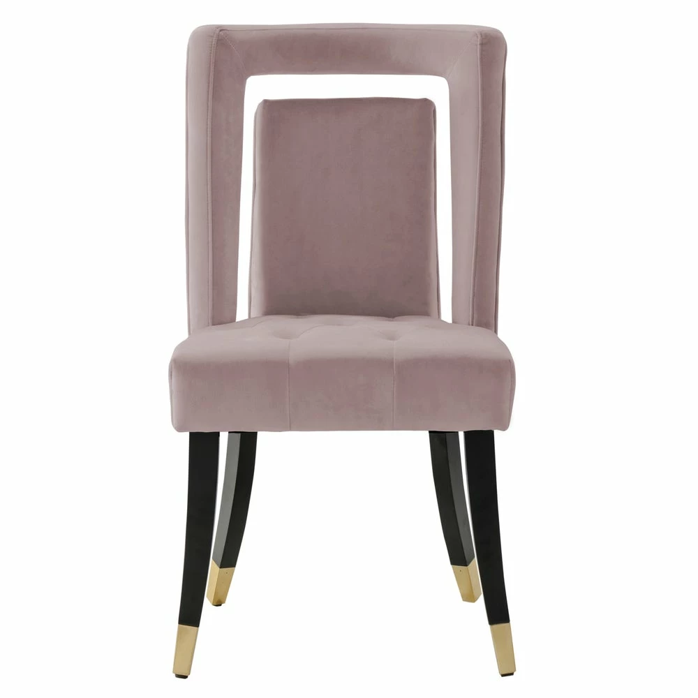 Promo ๐งจ Gracewood Hollow Dhruv Velvet Dining Chairs (Set Of 2) - N/A Blush ๐ - Image 9