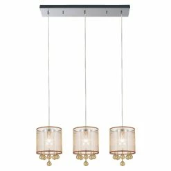 Cheap 😍 Gracewood Hollow Epee 3-light Chandelier With Chrome Finish 🛒