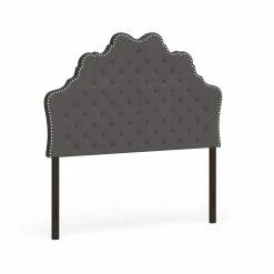 Best Pirce 😉 Gracewood Hollow Farouk Contemporary Fabric Headboard Grey 🤩