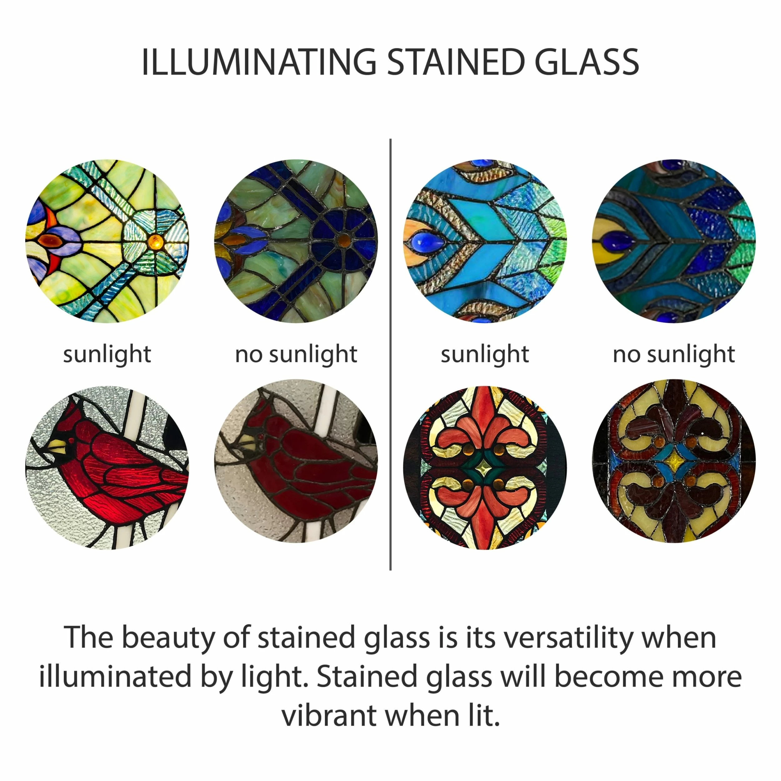 Top 10 ๐งจ Gracewood Hollow Gibran 17.5-inch Mission-style Southwestern Stained Glass Window Panel - M โจ 9 Top 10 ๐งจ Gracewood Hollow Gibran 17.5-inch Mission-style Southwestern Stained Glass Window Panel - M โจ - Image 7