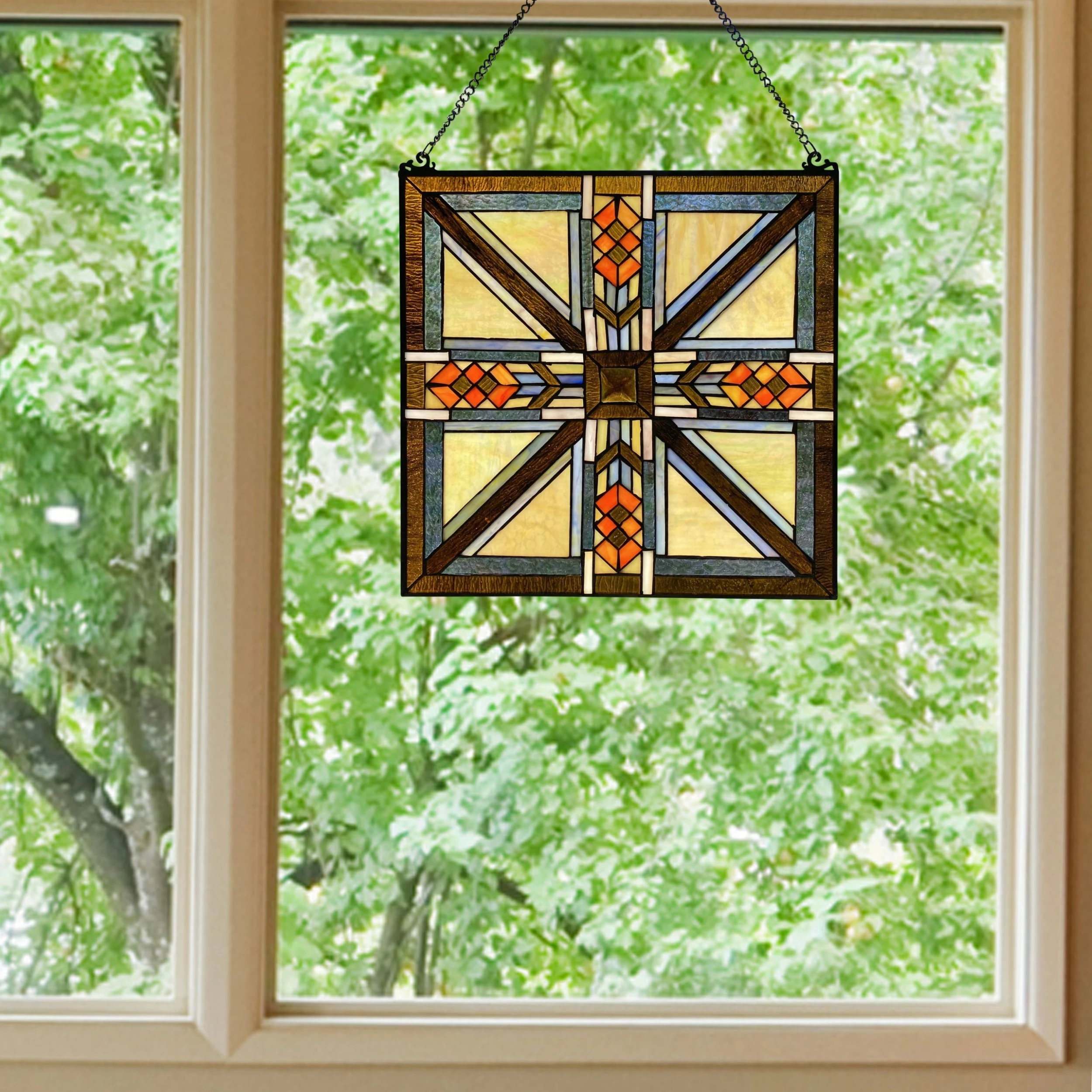 Top 10 ๐งจ Gracewood Hollow Gibran 17.5-inch Mission-style Southwestern Stained Glass Window Panel - M โจ 3 Top 10 ๐งจ Gracewood Hollow Gibran 17.5-inch Mission-style Southwestern Stained Glass Window Panel - M โจ