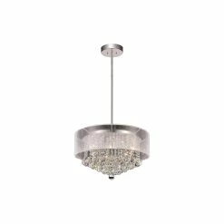 Best deal ๐งจ Gracewood Hollow Gnali 9-light Crystal Drum Chandelier With Chrome Finish โ